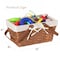 Wickerwise Double Handle Woodchip Basket with White Liner QI004651W.M - alternate 7